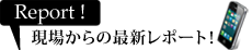 現場から最新レポート！